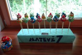 Angry birds cake pops ali Tortice na palčki, 1,50 EUR kos