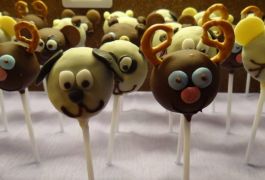 Živalski cake pops, kužki in jelenčki