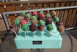 Cakepops in mini tortica