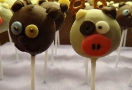 Živalski cake pops - medvedki in pujski